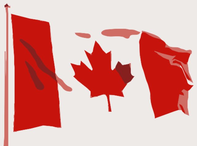 Stencil of Canadian Flag