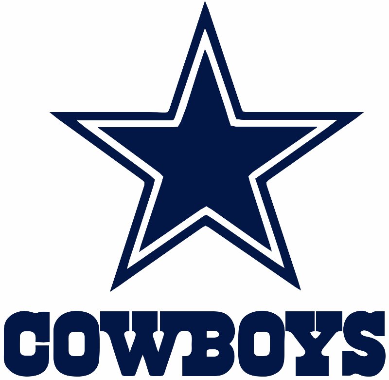 Stencil of Dallas Cowboys