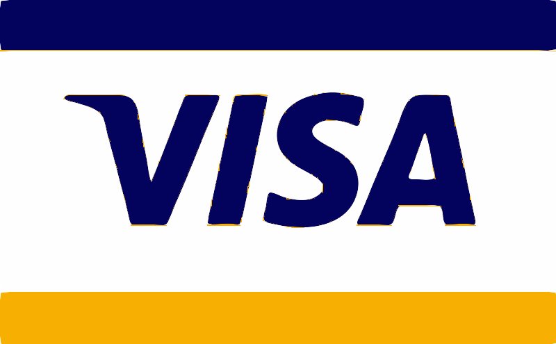 Stencil of Visa Logo