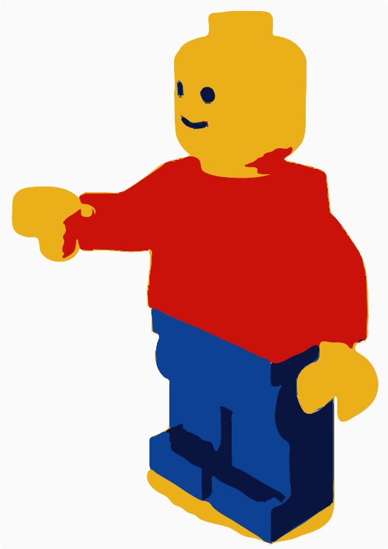 Stencil of Lego Man