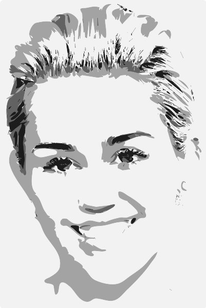 Stencil of Miley Cyrus
