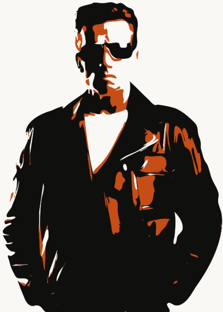 Stencil of Terminator 2