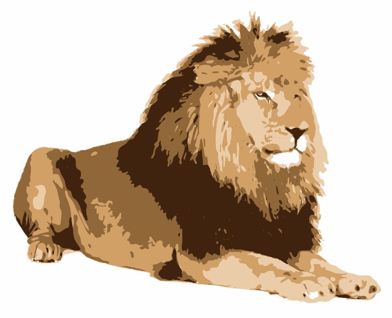 stencils of lions