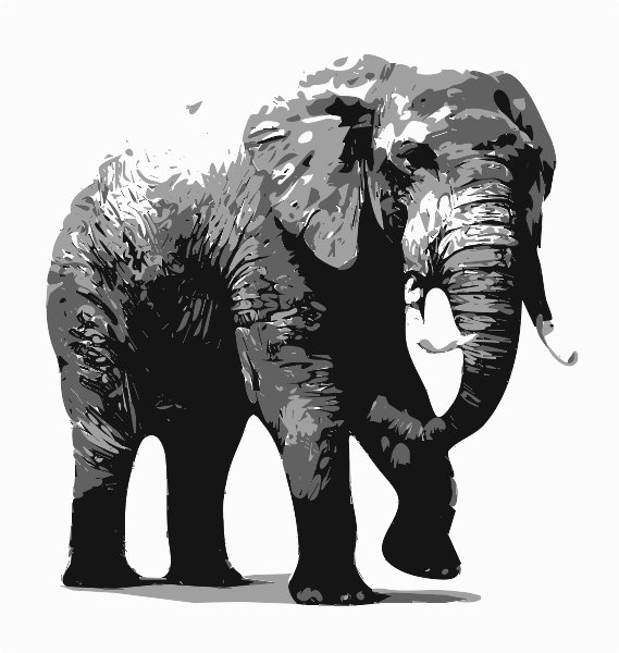 Stencil of Elephant