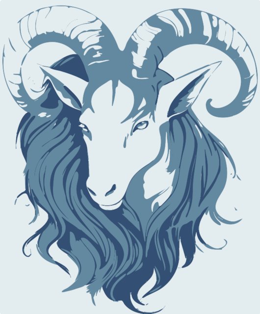 Stencil of Capricorn