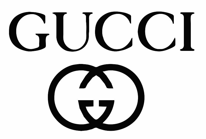 13cm-27cm Plastic Designer Brands Logo Cake Stencil-Gucci-YVL