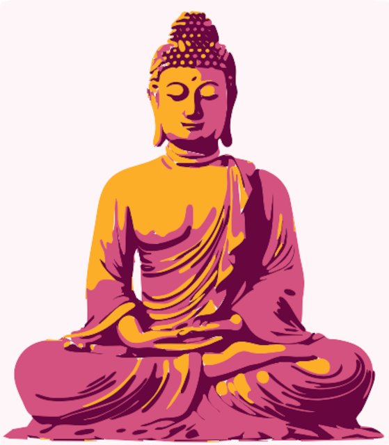 Stencil of Buddha