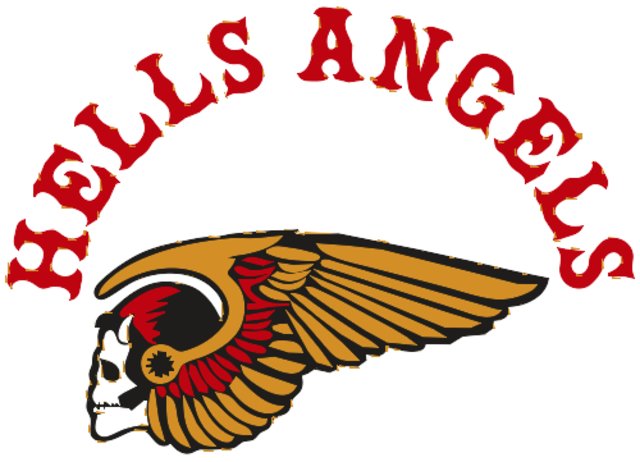 Stencil of Hells Angels