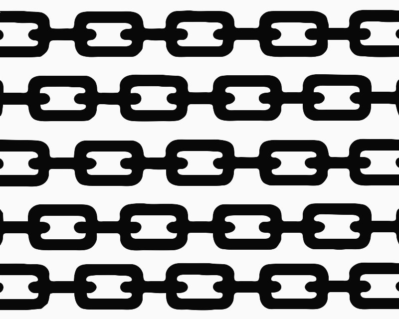 Stencil of Chains