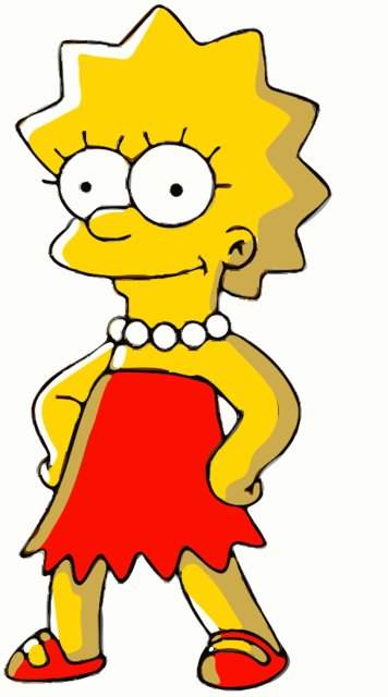 Stencil of Lisa Simpson