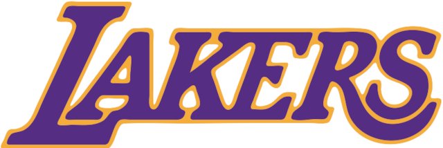 Stencil of LA Lakers