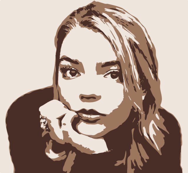 Stencil of Anya Taylor-Joy