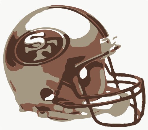 football helmet stencil