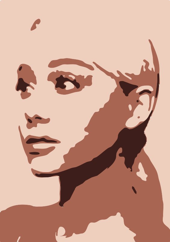 Stencil of Ariana Grande