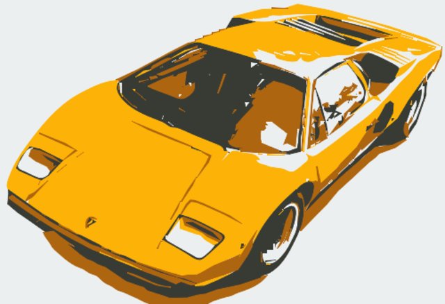 Stencil of Lamborghini