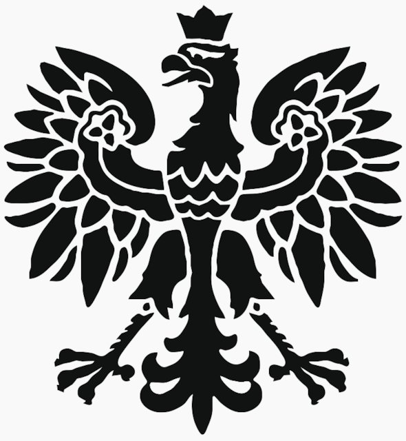 Stencil of Polish Eagle