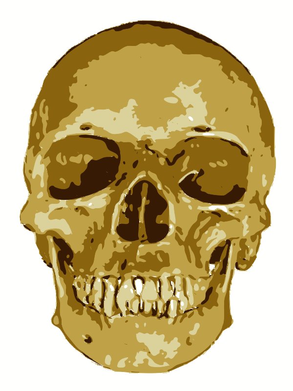 Stencil of Skull