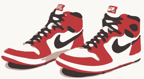 Stencil of Air Jordans