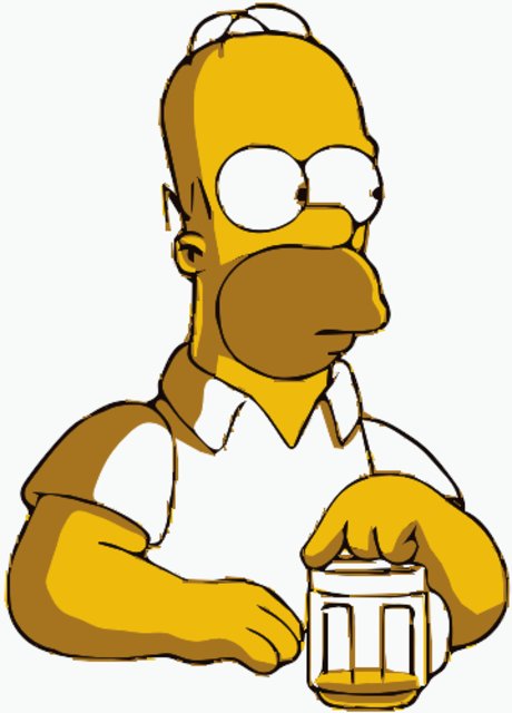 Stencil of Homer Simpson