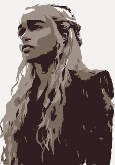 Stencil of Daenerys Targaryen