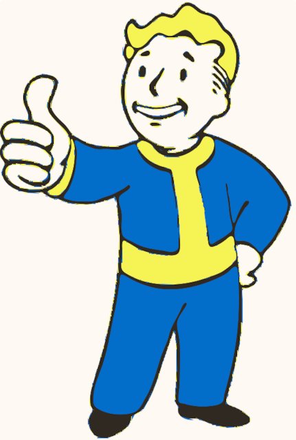 Stencil of Vault Boy