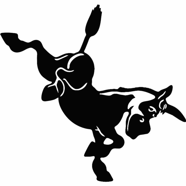 Stencil of Kicking Donkey