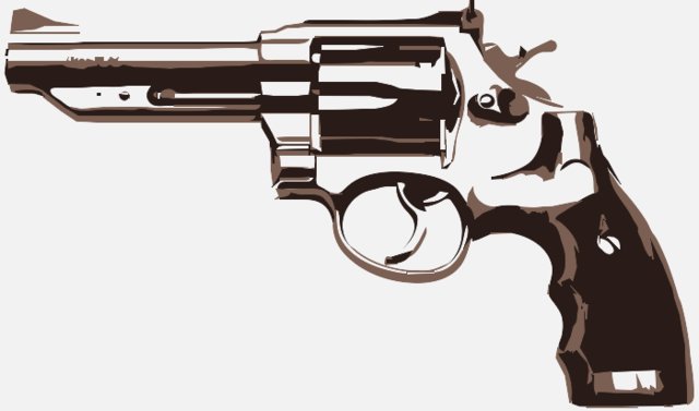 Stencil of Smith and Wesson