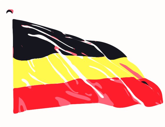 Stencil of German Flag