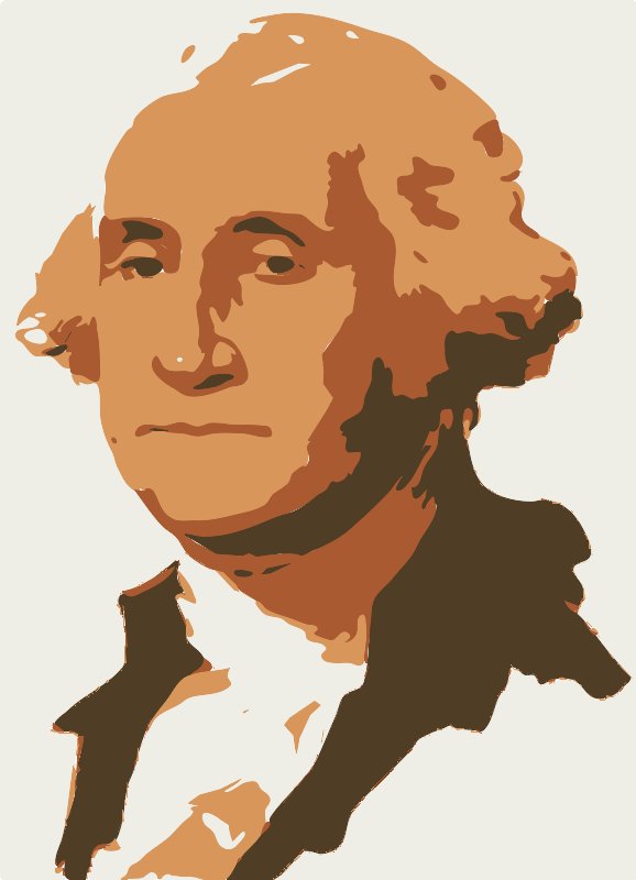 Stencil of George Washington