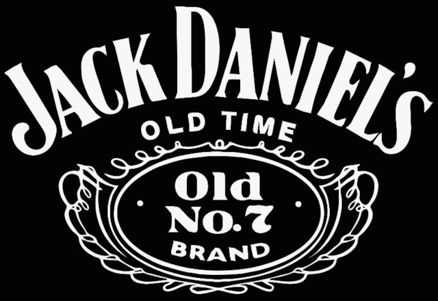 Jack Daniel's Logo stencil in 2 layers.