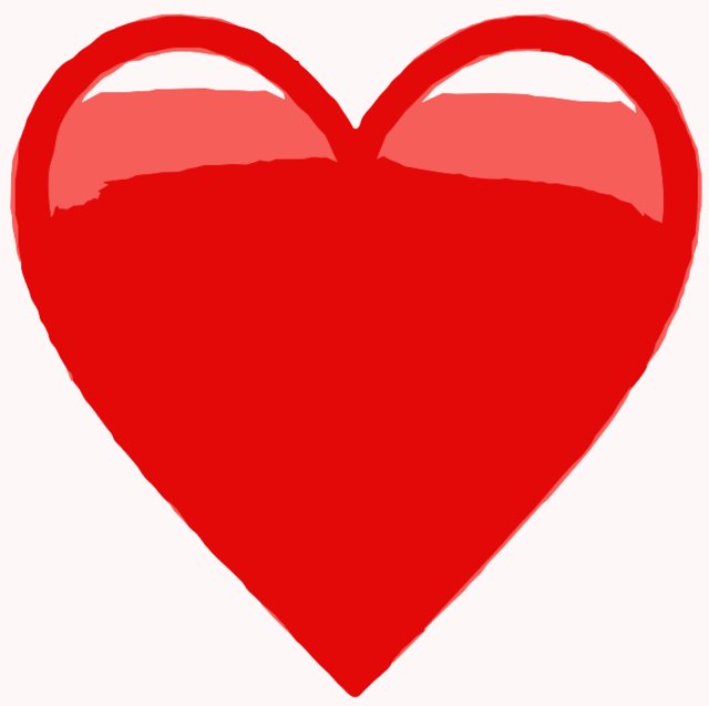 Stencil of Heart Emoji