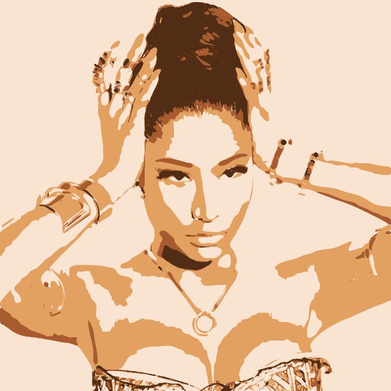 Stencil of Nicki Minaj