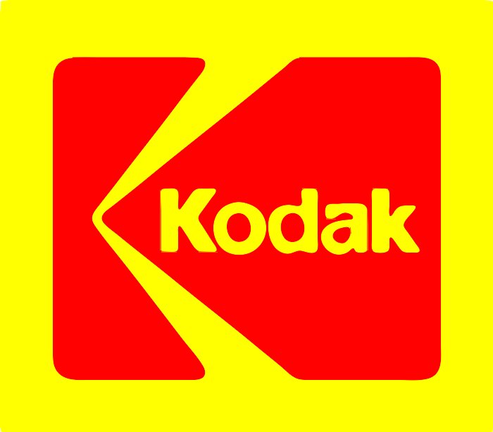 Stencil of Kodak Logo
