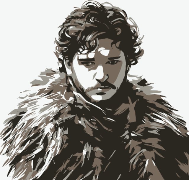 Stencil of Jon Snow