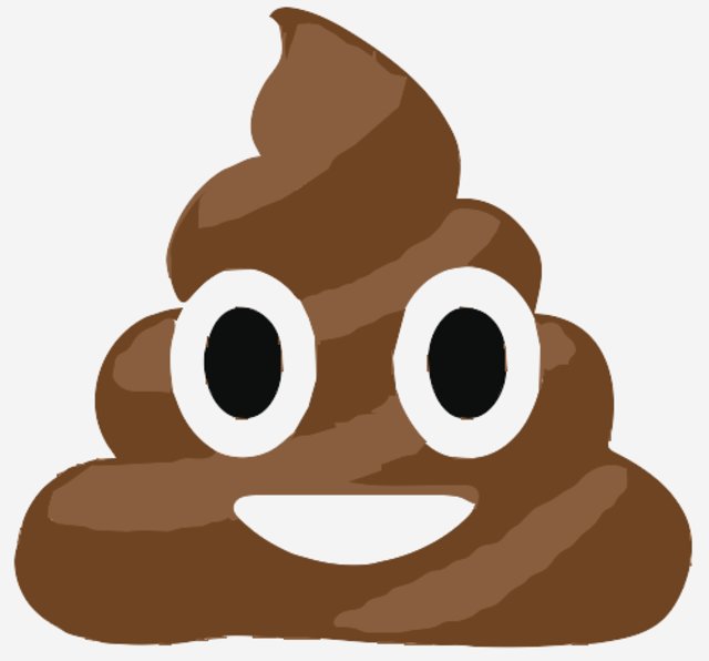 Stencil of Poop Emoji