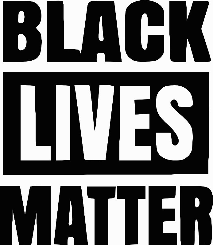 Stencil of Black Lives Matter