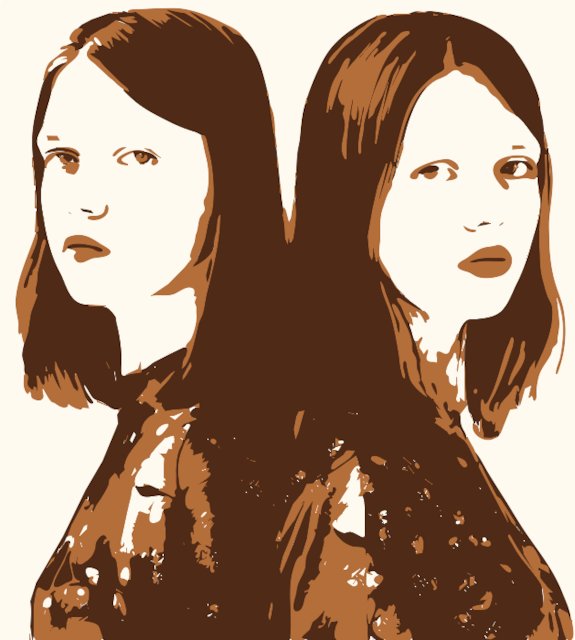 Stencil of The Twins