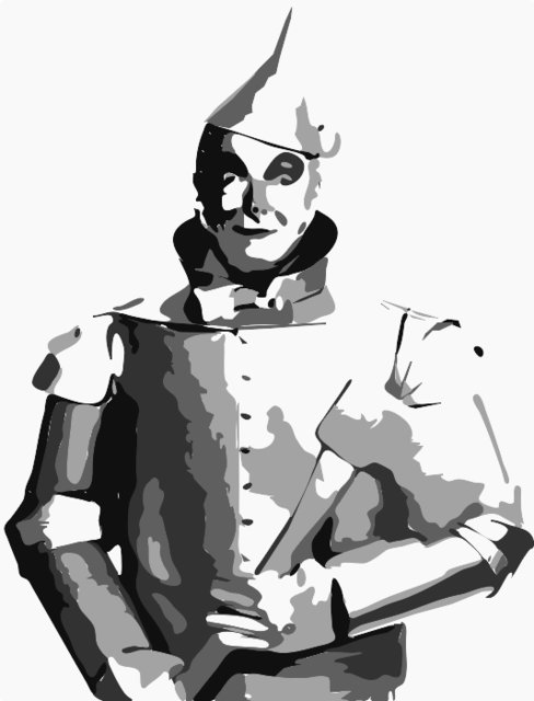 Stencil of Tin Man