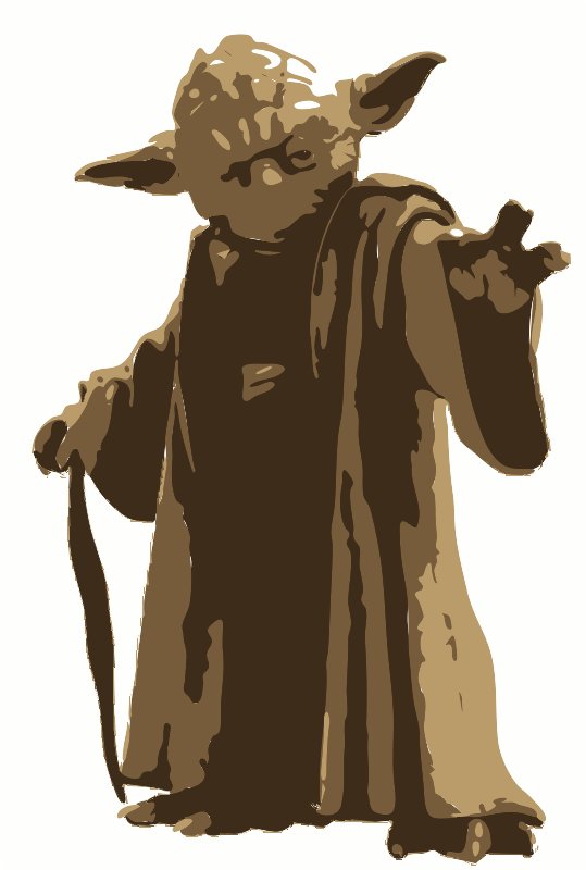 Stencil of Yoda