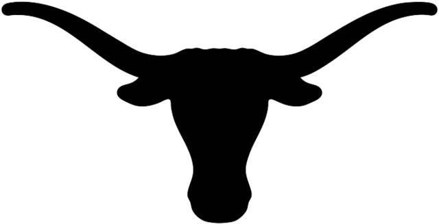 Stencil of Texas Longhorns