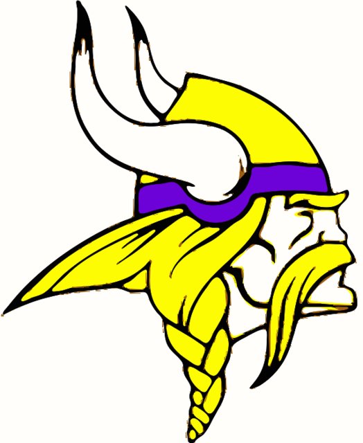 Stencil of Minnesota Vikings