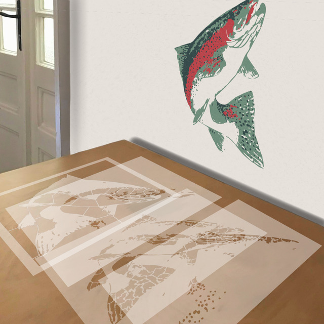 Trout Fish Stencils - Stencil Revolution