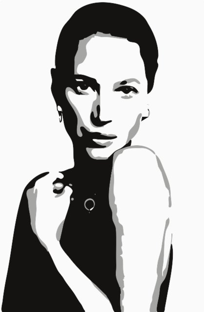 Stencil of Christy Turlington